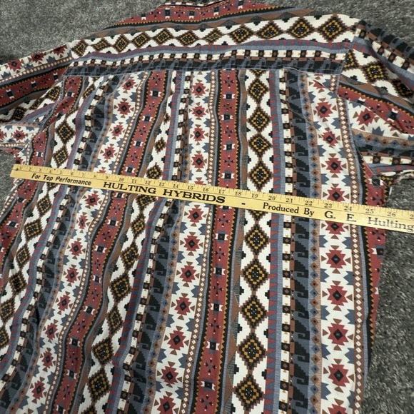 Vintage Woolrich Button Down Shirt Mens XL Multicolor Aztec Southwestern *READ* - Picture 6 of 7